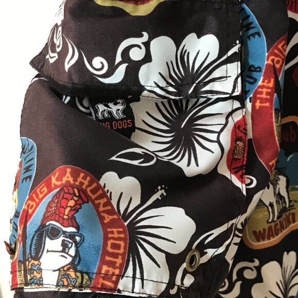 Big Dogs Hawaiian Beach Trunks Board Shorts - Picture 5 of 9
